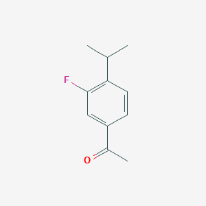 1-[3-Fluoro-4-(propan-2-yl)phenyl]ethan-1-one