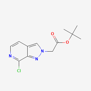 tert-butyl2-{7-chloro-2H-pyrazolo[3,4-c]pyridin-2-yl}acetate