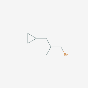 (3-Bromo-2-methylpropyl)cyclopropane