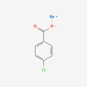 molecular formula C7H4ClNaO2 B1358484 Sodium p-chlorobenzoate CAS No. 3686-66-6
