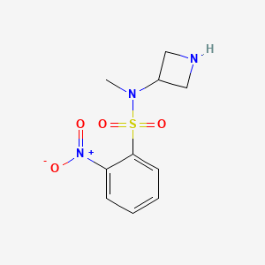 N-(azetidin-3-yl)-N-methyl-2-nitrobenzene-1-sulfonamide