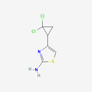 molecular formula C6H6Cl2N2S B13584851 4-(2,2-Dichlorocyclopropyl)-1,3-thiazol-2-amine 