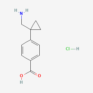 4-[1-(Aminomethyl)cyclopropyl]benzoicacidhydrochloride