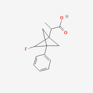 2-(2-Fluoro-3-phenyl-1-bicyclo[1.1.1]pentanyl)propanoic acid