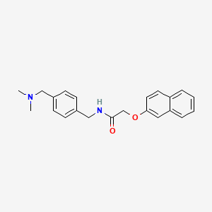 N-({4-[(dimethylamino)methyl]phenyl}methyl)-2-(naphthalen-2-yloxy)acetamide