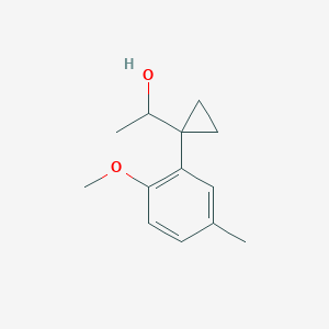 1-[1-(2-Methoxy-5-methylphenyl)cyclopropyl]ethan-1-ol