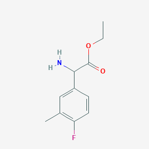 Ethyl 2-amino-2-(4-fluoro-3-methylphenyl)acetate