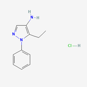 5-ethyl-1-phenyl-1H-pyrazol-4-aminehydrochloride