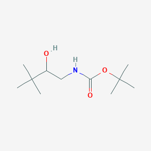 molecular formula C11H23NO3 B13584915 tert-butyl N-(2-hydroxy-3,3-dimethylbutyl)carbamate CAS No. 1510824-24-4