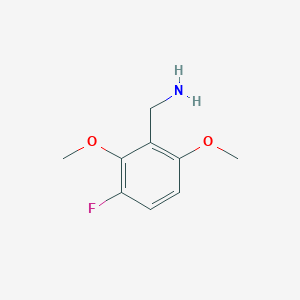 molecular formula C9H12FNO2 B13584921 (3-Fluoro-2,6-dimethoxyphenyl)methanamine 