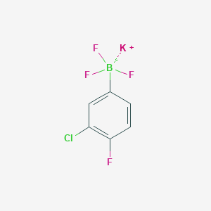 molecular formula C6H3BClF4K B1358493 Potassium (3-chloro-4-fluorophenyl)trifluoroborate CAS No. 850623-59-5
