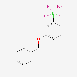 molecular formula C13H11BF3KO B1358494 三(苯甲氧基)苯基硼酸钾 CAS No. 850623-58-4