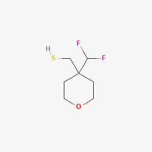 [4-(Difluoromethyl)oxan-4-yl]methanethiol