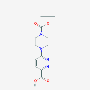 6-{4-[(Tert-butoxy)carbonyl]piperazin-1-yl}pyridazine-3-carboxylicacid