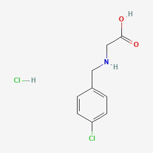 molecular formula C9H11Cl2NO2 B1358513 2-{[(4-Chlorophenyl)methyl]amino}acetic acid hydrochloride CAS No. 90562-54-2