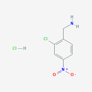 molecular formula C7H8Cl2N2O2 B1358515 (2-氯-4-硝基苯基)甲胺盐酸盐 CAS No. 1135056-86-8