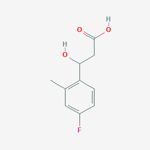 3-(4-Fluoro-2-methylphenyl)-3-hydroxypropanoic acid