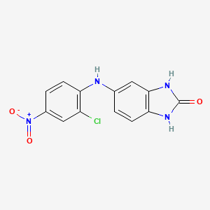 5-[(2-chloro-4-nitrophenyl)amino]-2,3-dihydro-1H-1,3-benzodiazol-2-one