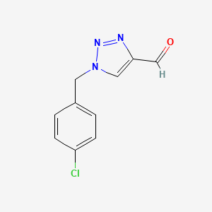 molecular formula C10H8ClN3O B1358540 1-(4-氯苄基)-1H-1,2,3-三唑-4-甲醛 CAS No. 952183-30-1