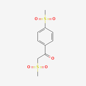 molecular formula C10H12O5S2 B1358541 2-(甲基磺酰基)-1-[4-(甲基磺酰基)苯基]-1-乙酮 CAS No. 952183-32-3