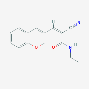 (Z)-3-(2H-chromen-3-yl)-2-cyano-N-ethylprop-2-enamide