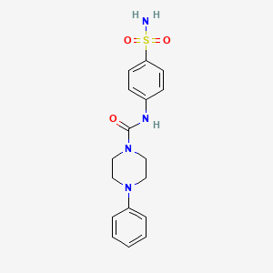 4-phenyl-N-(4-sulfamoylphenyl)piperazine-1-carboxamide