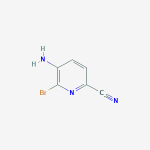 molecular formula C6H4BrN3 B1358548 5-Amino-6-bromopyridine-2-carbonitrile CAS No. 849353-22-6