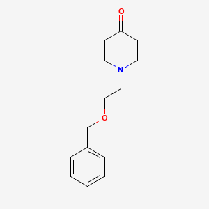 molecular formula C14H19NO2 B1358549 1-[2-(苄氧基)乙基]四氢-4(1H)-吡啶酮 CAS No. 948894-76-6