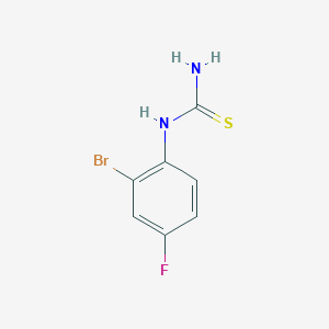 molecular formula C7H6BrFN2S B1358550 (2-溴-4-氟苯基)硫脲 CAS No. 952182-71-7