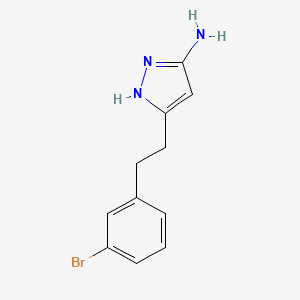 5-[2-(3-bromophenyl)ethyl]-1H-pyrazol-3-amine