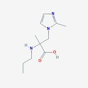 2-Methyl-3-(2-methyl-1h-imidazol-1-yl)-2-(propylamino)propanoic acid