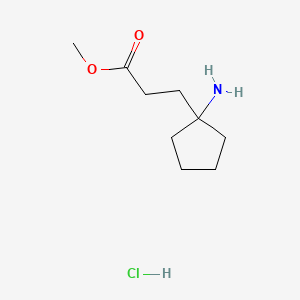 Methyl3-(1-aminocyclopentyl)propanoatehydrochloride