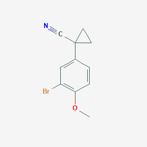 1-(3-Bromo-4-methoxyphenyl)cyclopropane-1-carbonitrile