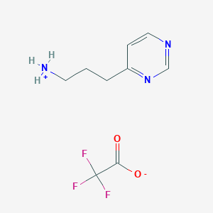 3-(Pyrimidin-4-yl)propan-1-aminium trifluoroacetate