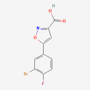 5-(3-Bromo-4-fluorophenyl)isoxazole-3-carboxylic Acid