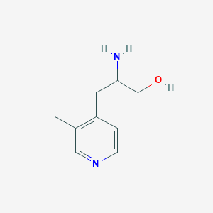 molecular formula C9H14N2O B13585573 2-Amino-3-(3-methylpyridin-4-yl)propan-1-ol 