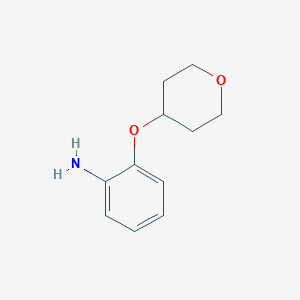 molecular formula C11H15NO2 B1358559 2-(Tetrahydropyran-4-yloxy)aniline CAS No. 898289-35-5
