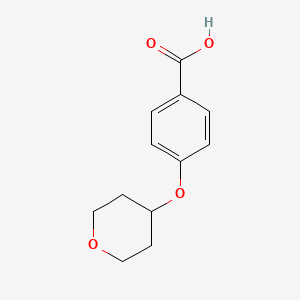 molecular formula C12H14O4 B1358560 4-((四氢-2H-吡喃-4-基)氧基)苯甲酸 CAS No. 851048-51-6