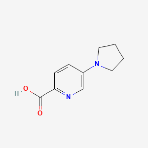 molecular formula C10H12N2O2 B1358561 5-(Pyrrolidin-1-yl)pyridine-2-carboxylic acid CAS No. 950603-19-7