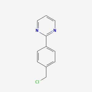 molecular formula C11H9ClN2 B1358563 2-[4-(Chloromethyl)phenyl]pyrimidine CAS No. 898289-48-0
