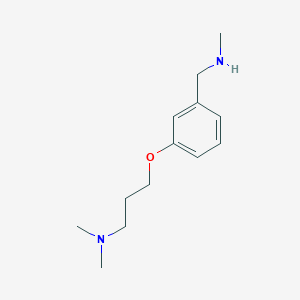 molecular formula C13H22N2O B1358569 3-[3-(Dimethylamino)propoxy]-N-methylbenzylamine CAS No. 910037-03-5