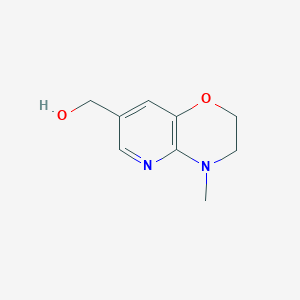 molecular formula C9H12N2O2 B1358573 (4-Methyl-3,4-dihydro-2H-pyrido[3,2-b][1,4]oxazin-7-yl)methanol CAS No. 921938-81-0