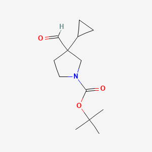 Tert-butyl3-cyclopropyl-3-formylpyrrolidine-1-carboxylate