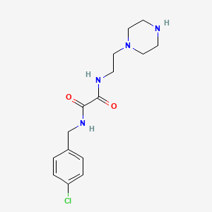 N-[(4-Chlorophenyl)methyl]-N'-[2-(piperazin-1-YL)ethyl]ethanediamide