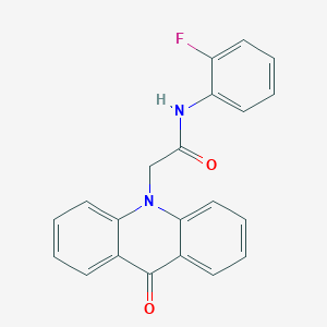 N-(2-fluorophenyl)-2-(9-oxoacridin-10-yl)acetamide