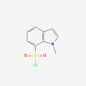 molecular formula C9H8ClNO2S B1358580 1-甲基-1H-吲哚-7-磺酰氯 CAS No. 941716-95-6