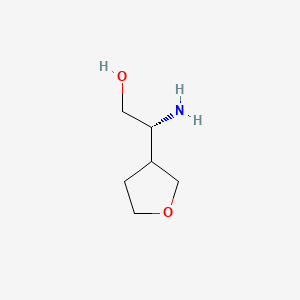 (2R)-2-amino-2-(oxolan-3-yl)ethan-1-ol