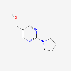 molecular formula C9H13N3O B1358582 (2-(Pyrrolidin-1-yl)pyrimidin-5-yl)methanol CAS No. 937796-11-7