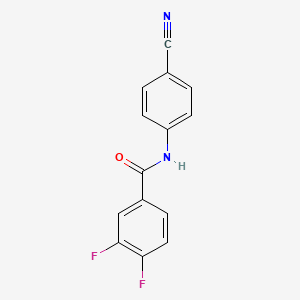 molecular formula C14H8F2N2O B1358583 N-(4-Cyanophenyl)-3,4-difluorobenzamide CAS No. 1007802-68-7