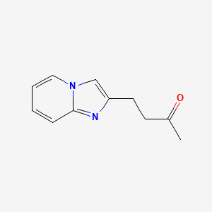 molecular formula C11H12N2O B13585841 4-(Imidazo[1,2-a]pyridin-2-yl)butan-2-one 